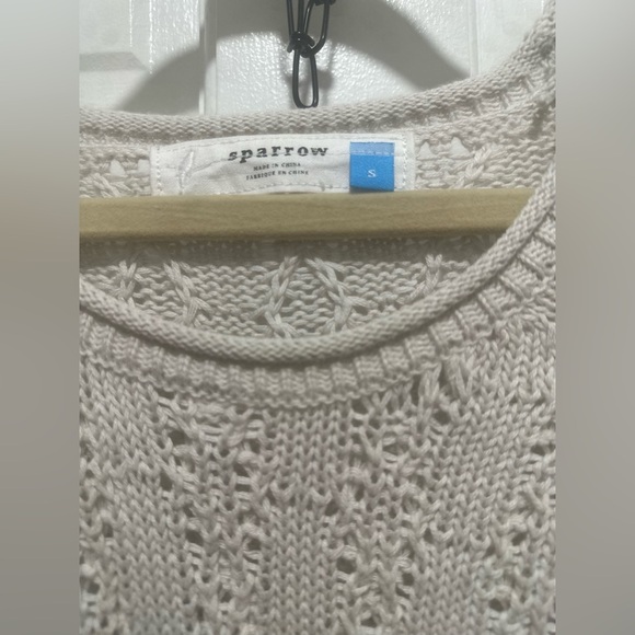 Anthropologie Sparrow 100% Cotton Knitted Sweater Size Small - Picture 4 of 4